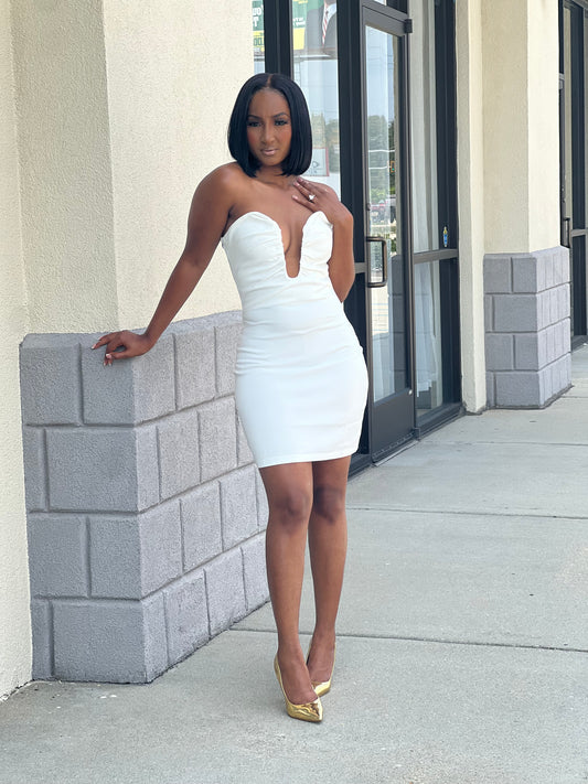 Timeless Halter Dress (Ivory)