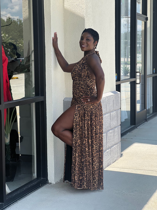 Leopard Language Dress