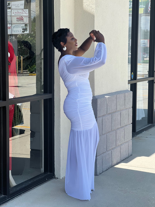 It’s The Season Gown-White