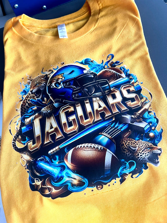 Game Day Jaguar Tee Shirt (Gold)