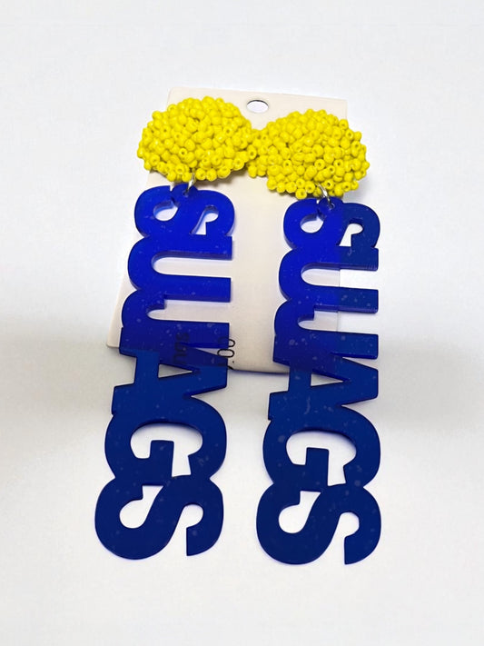 Custom Sports Earrings SU Jags