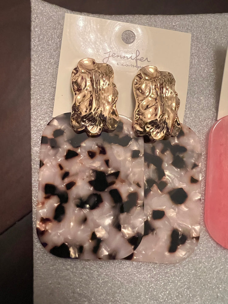 New Big Tortoise (Pierced) Earrings (5 new colors)