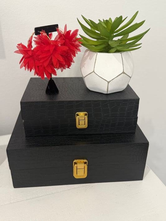 Red Petal Hoop Earrings Alc