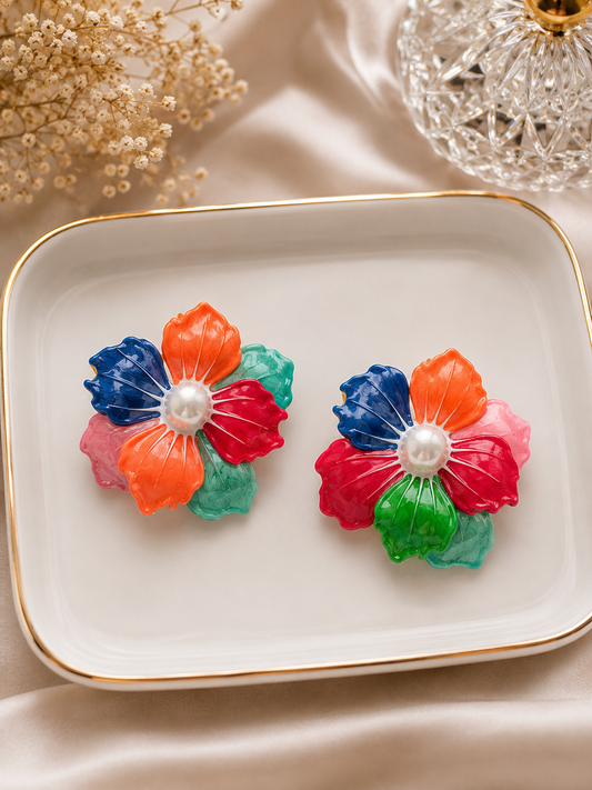 Bold Flower Earrings