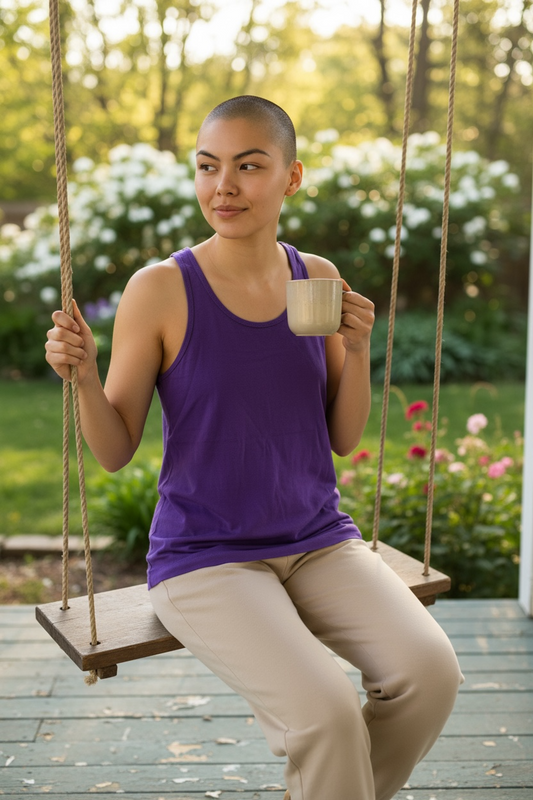 Simple Tank Top-Purple
