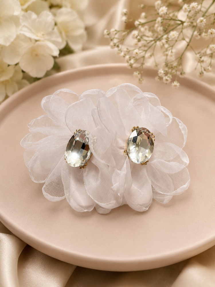 Mesh Flower Earrings (4 colors)
