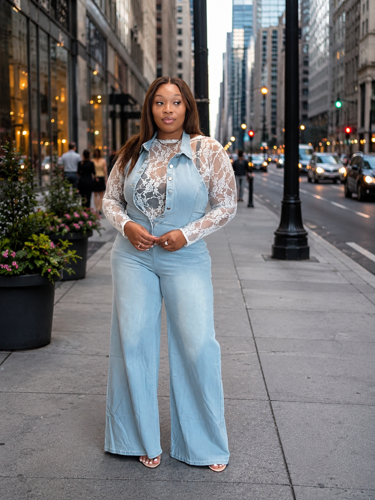 Washed Out Halter Jumpsuit