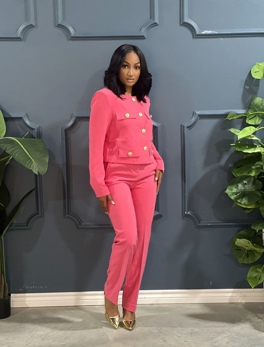 On Board Suit Set-Pink