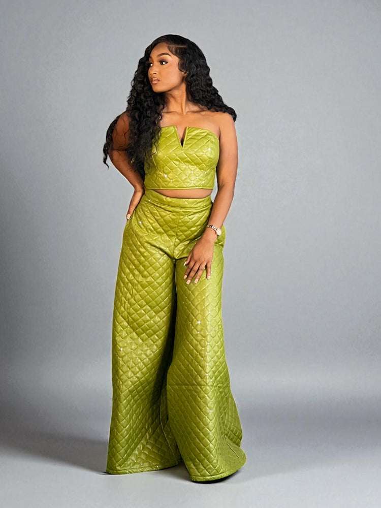 The Quilted Set Olive