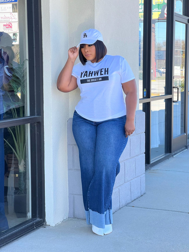 Yahweh Tee Shirt Reg/Plus-White
