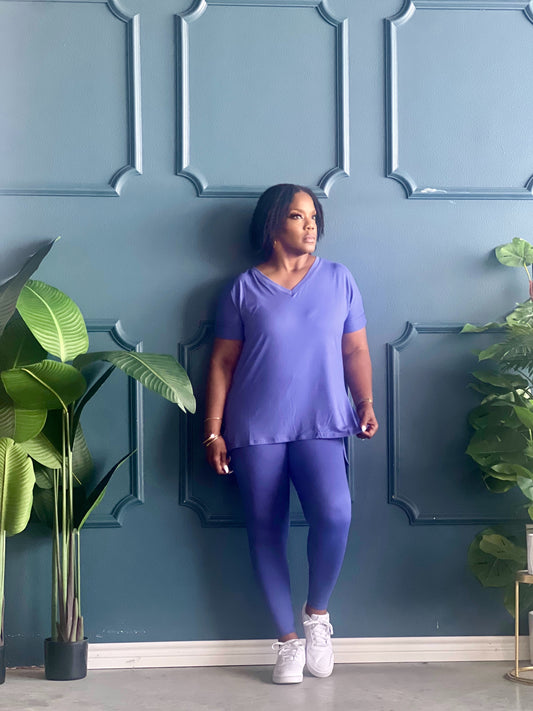 Spring Comfy Set Reg/Plus-Vintage Blue