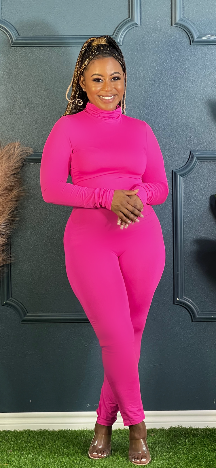 Seaux Body Jumpsuit Pink