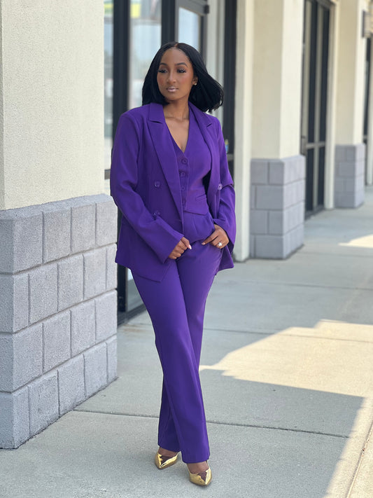 Royalties Business Suit Set (Purple)