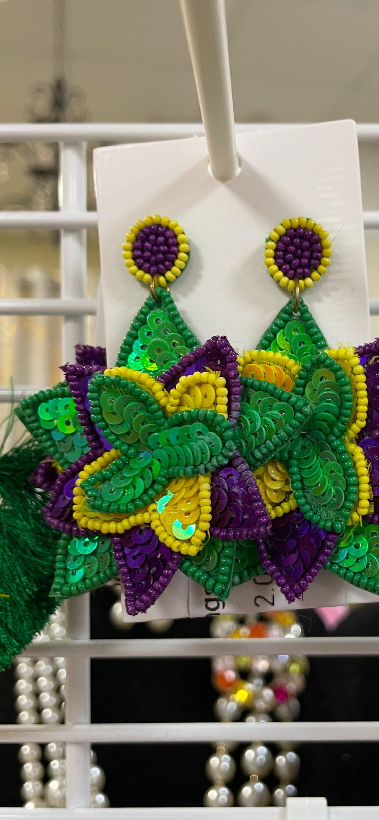 Mardi Gras Earrings-Petal