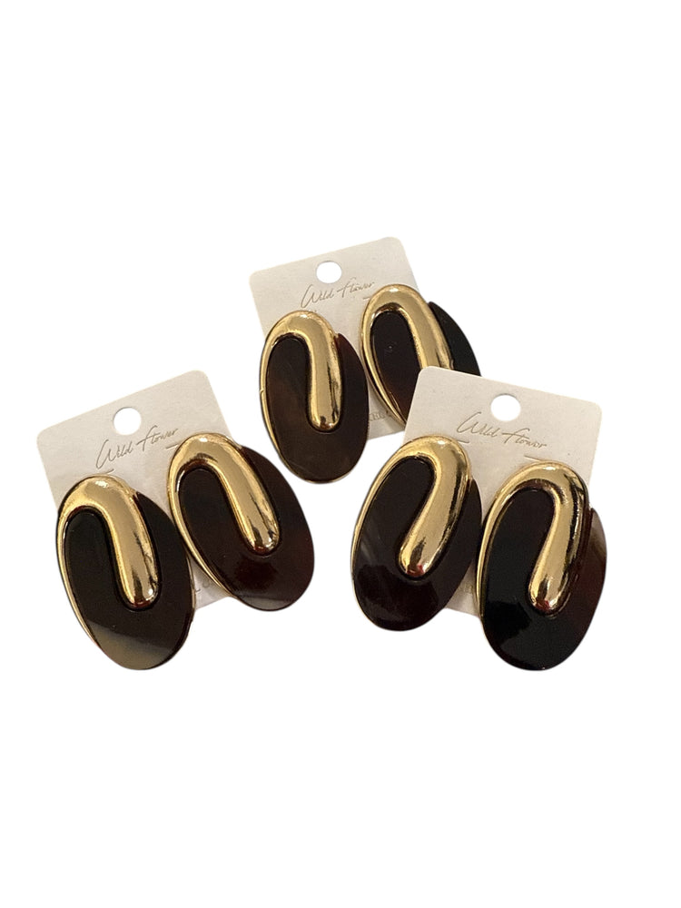 Chocolate Stud Earrings Alc