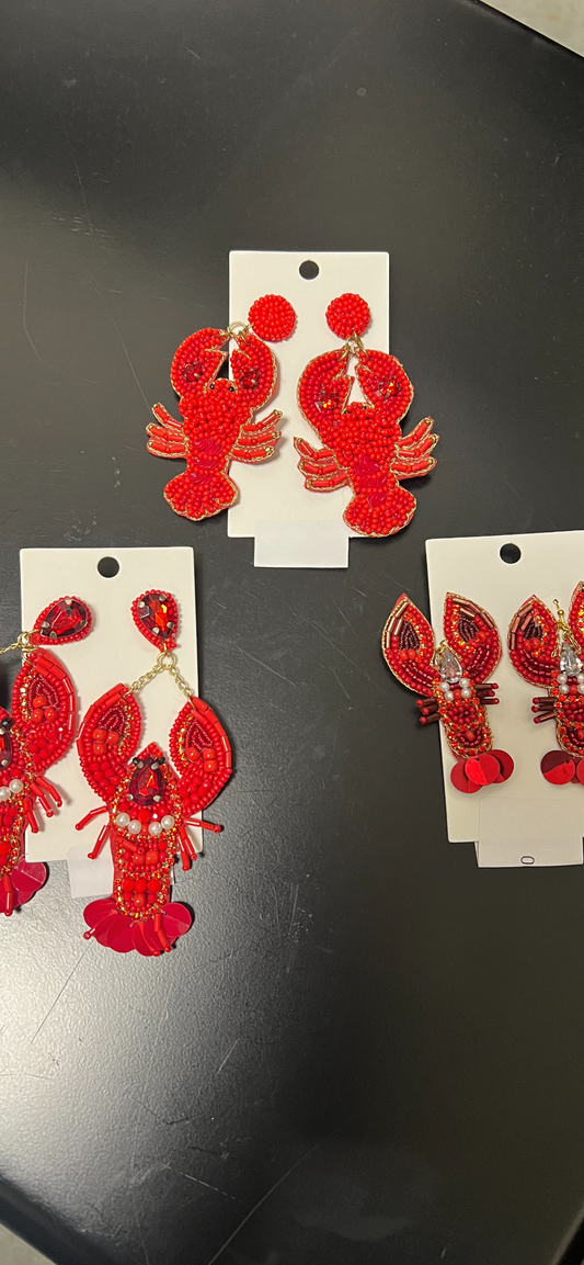 Crawfish Earrings (2 Style)