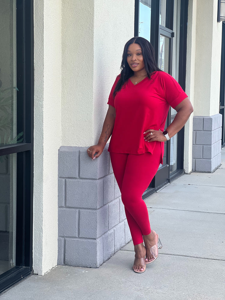 Spring Comfy Set-Ruby Red