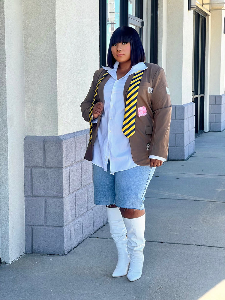 Vintage Customized Blazer (Brown)