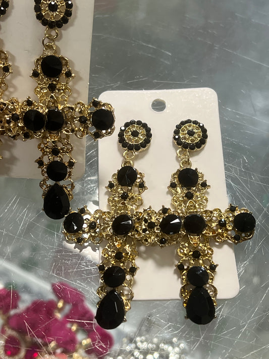 Elegant Cross Earrings