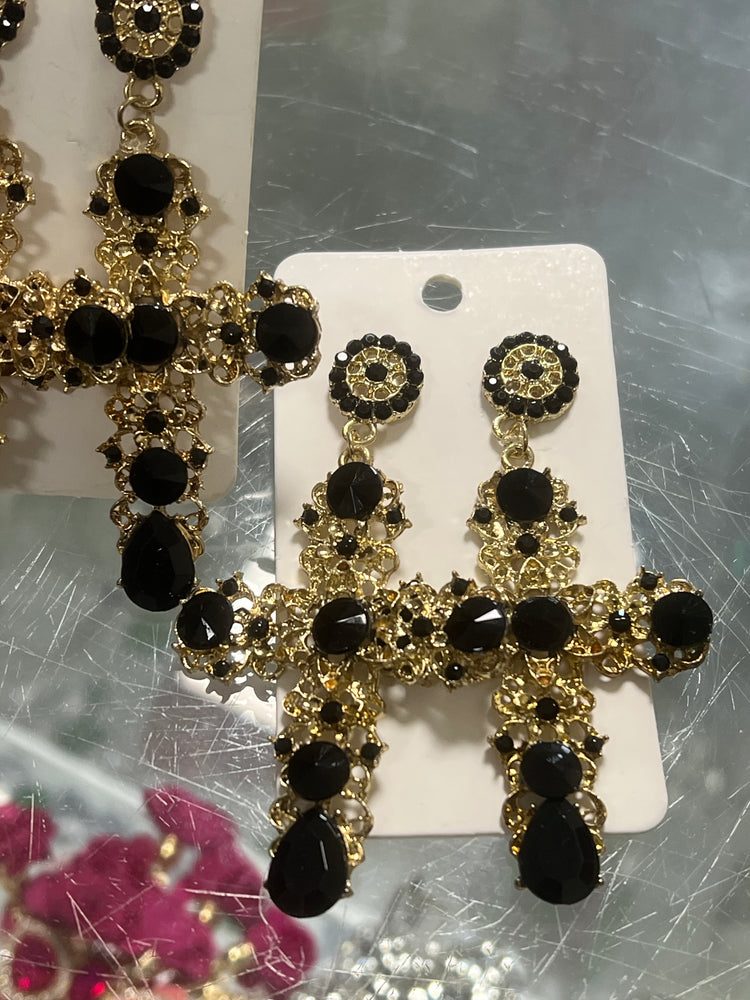 Elegant Cross Earrings
