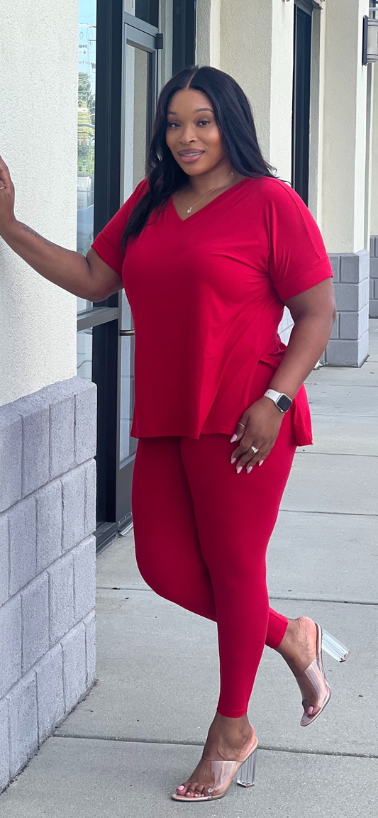 Spring Comfy Set-Ruby Red