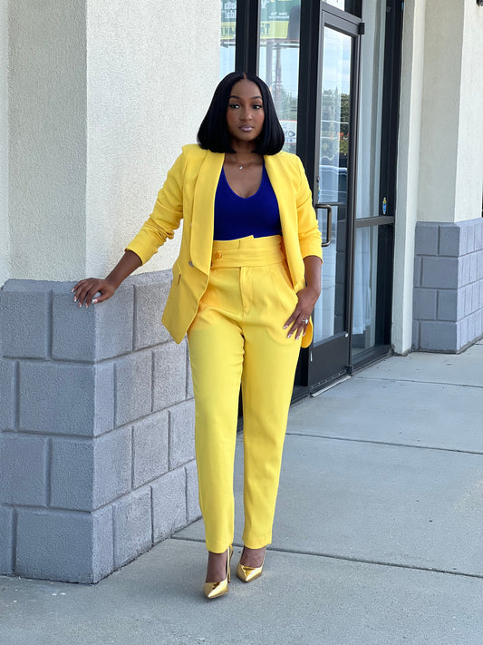 SHE Business Suit Set (Yellow)