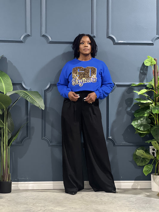 Go Jaguars Patch Sweatshirt Royal Blue
