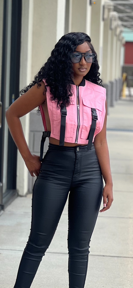 Pink Soldier Vest Top
