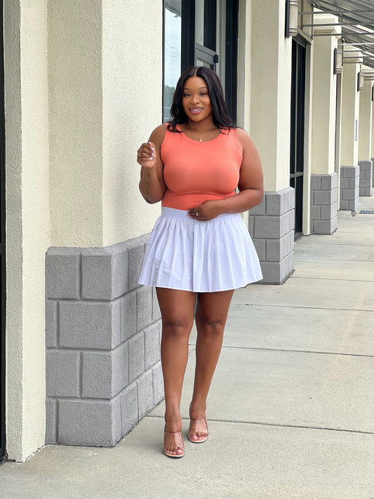 Seamless Tank Top-Peach