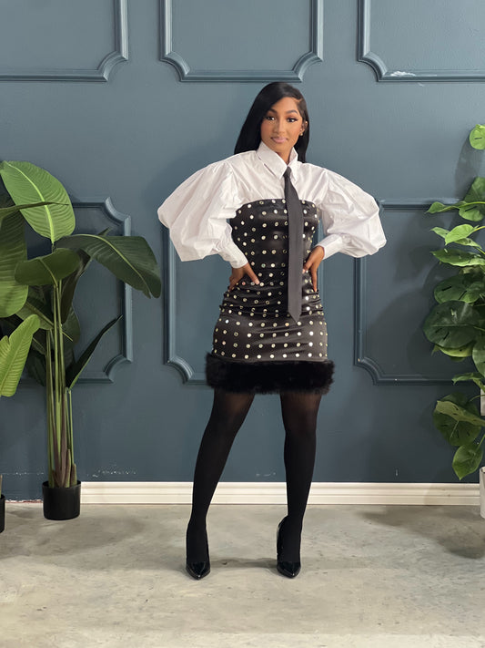 Our Little Black Mirror Dress