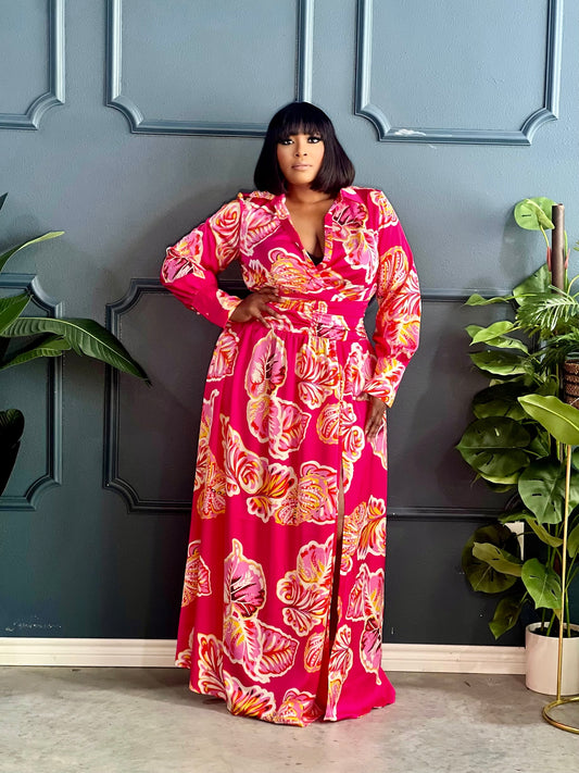 Mother Maxi Dress Plus-Pink