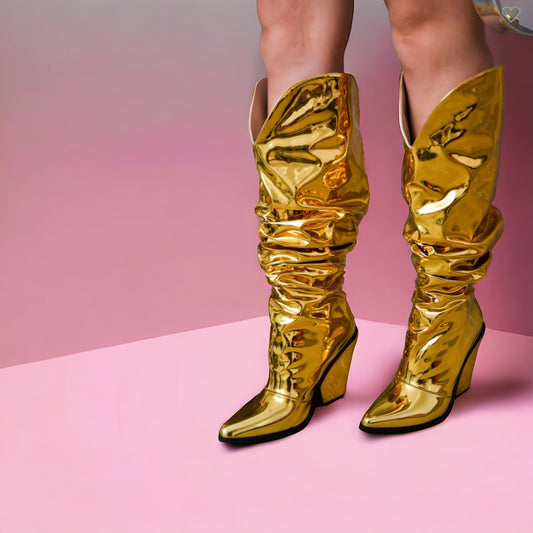 New Hana Boots-Gold