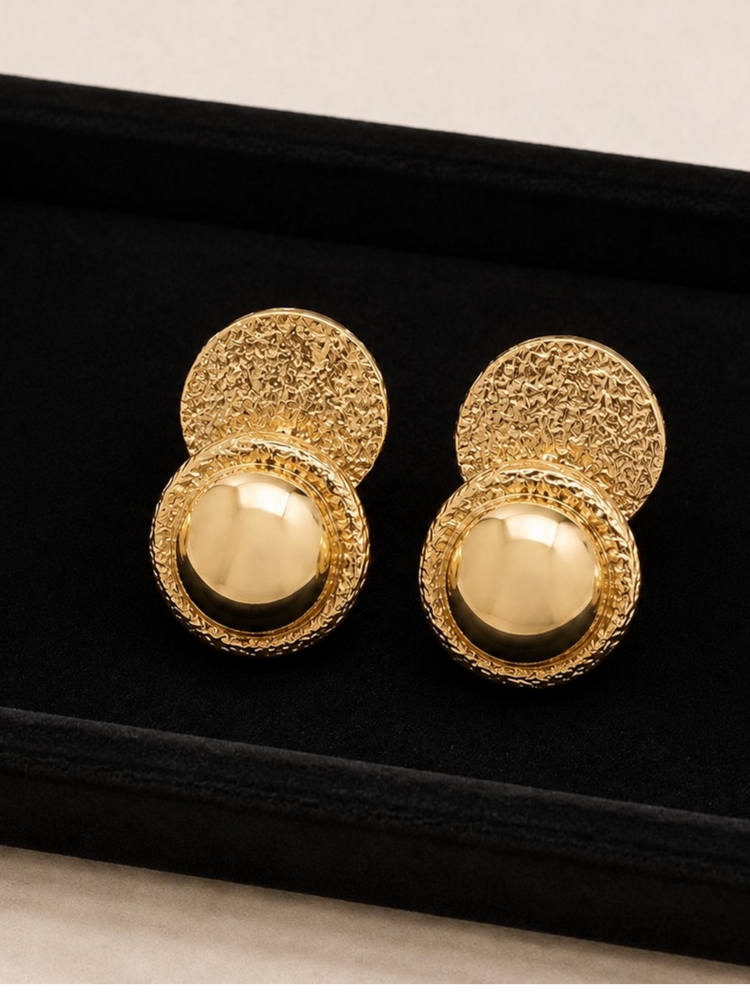 Double Golden Earrings Alc