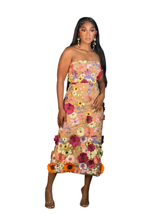 New Floral Tube Dress (A MUST TRY ON)