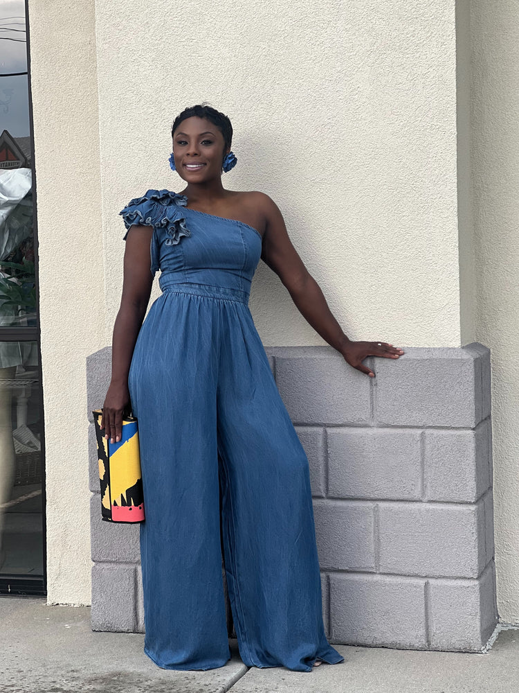 One Drama Shoulder Jumpsuit
