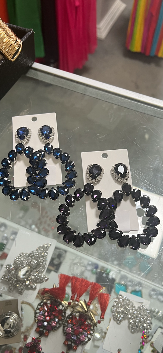 Formal Claire Earrings Alc (Deep Purple)