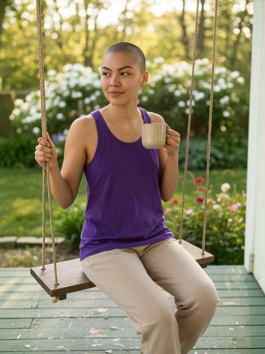Simple Tank Top-Purple