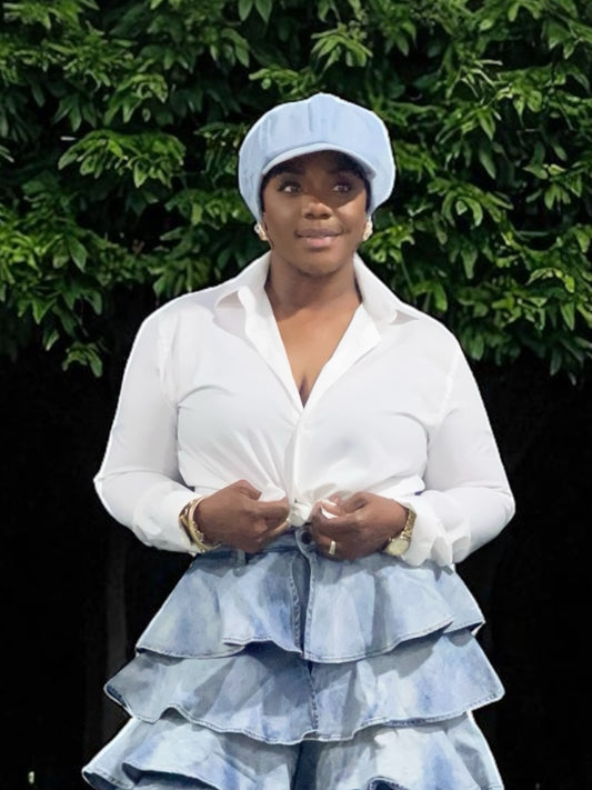 Drama Denim Paperboy Hat