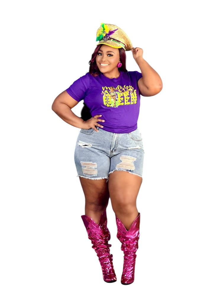 Mardi Gras Queen Tee Shirt