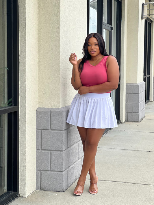 Seamless Tank Top-Mauve
