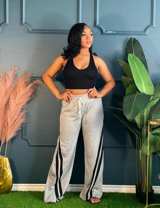 Relaxed Sport Pants-Grey