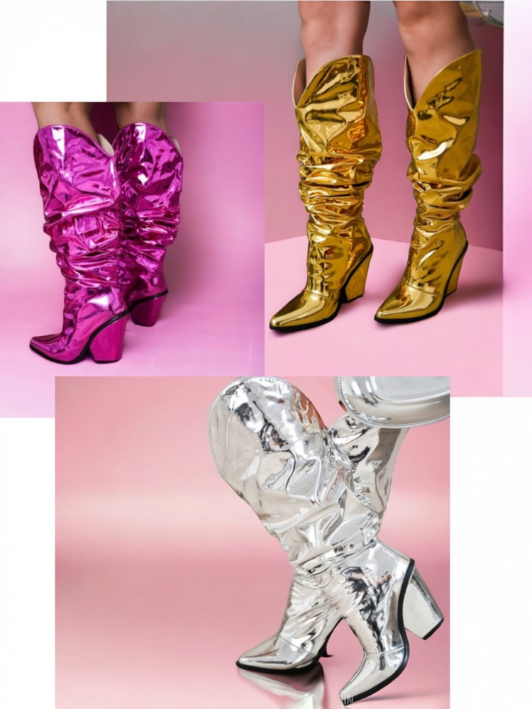 New Hana Boots-Silver