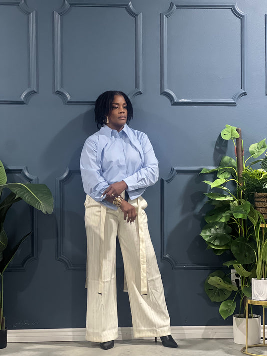 Pinstripe Trouser Pants