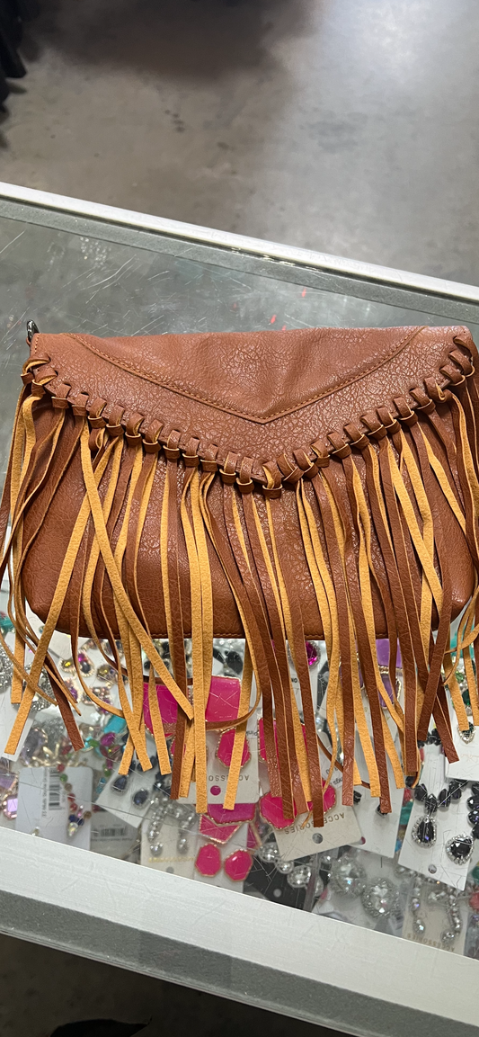 Tassel Handbag-Cognac