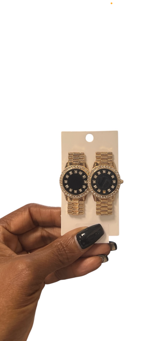 Timeless Earrings Alc-Black