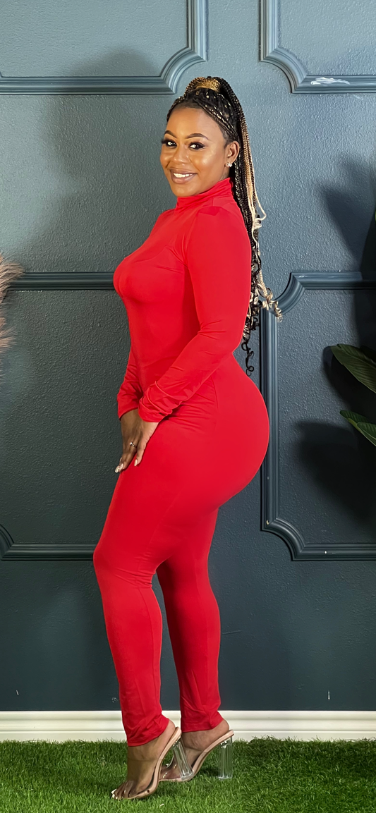 Seaux Body Jumpsuit Red (Online only)