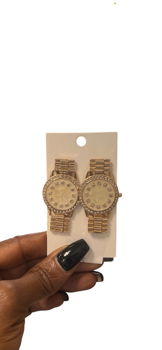 Timeless Earrings Alc-Pearly White