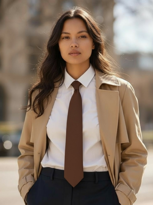 Brown Fall Necktie