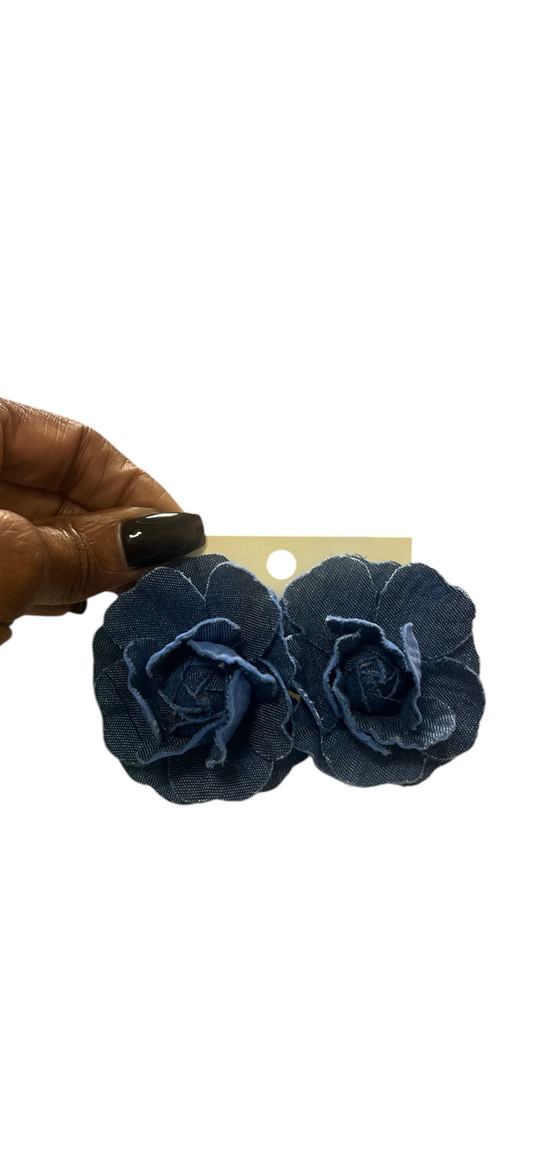Denim Bud Earrings