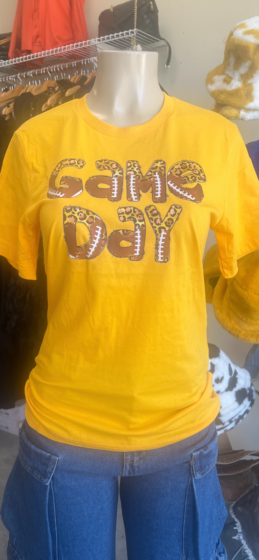 Game Day Tee Shirt-Game Day Stitch (4 prints & 2 Colors)